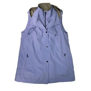 Coldwater Creek Lavender Sky All-Season Water-Repellent Vest XL NWT